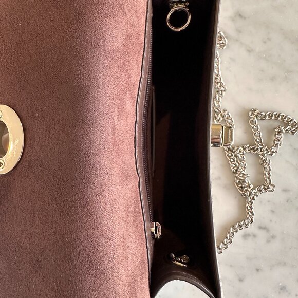 COACH | Bowery Crossbody Bag Champagne Gold Metallic Grain Leather F31938 - Picture 3 of 6